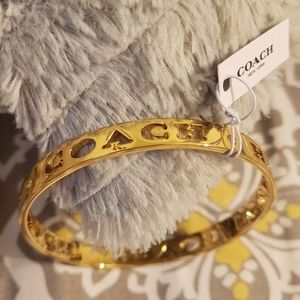 COACH GOLD BANGLE BRACELET